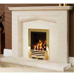 Be modern Bellina Portuguese Limestone Fireplace Surround